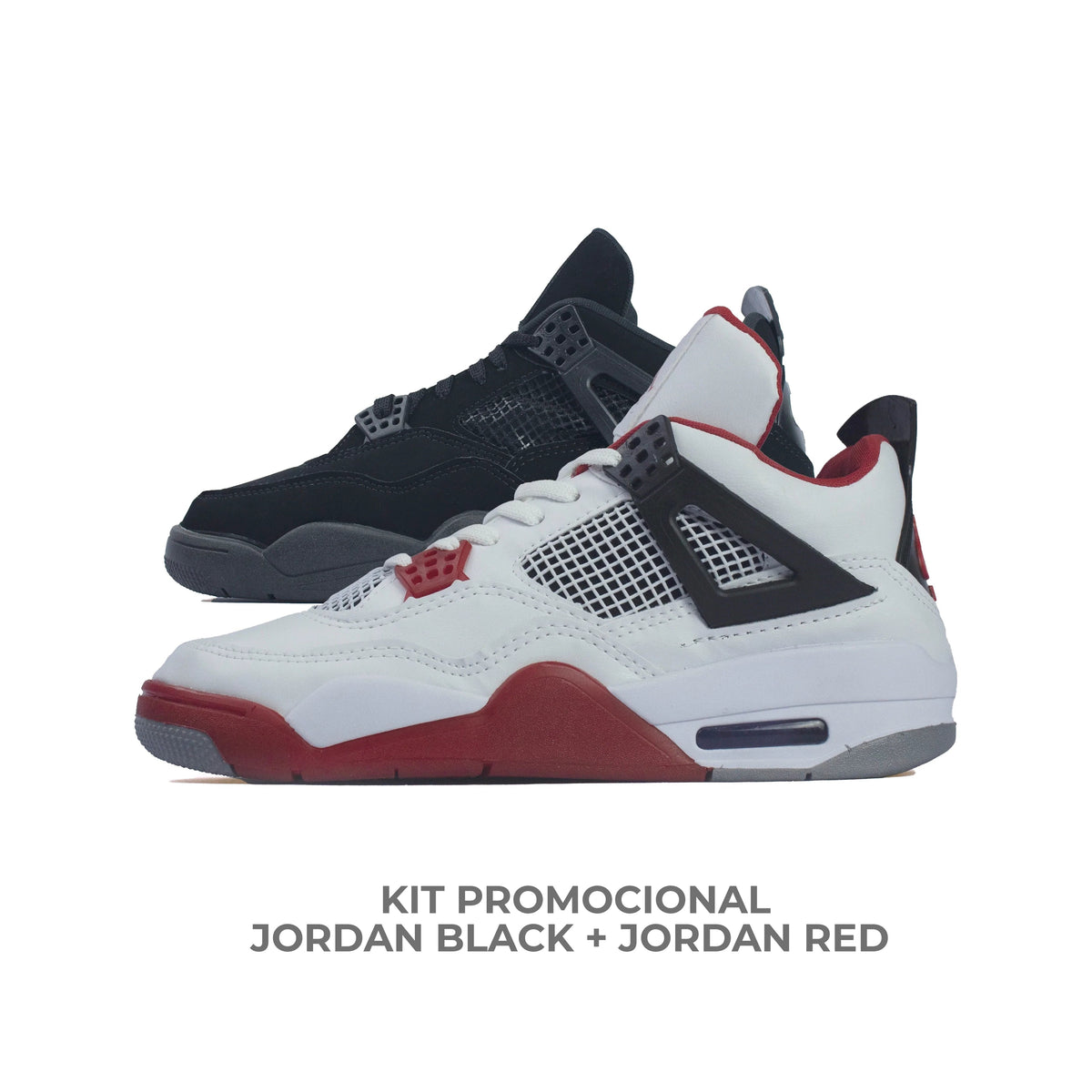 Kit Air Jordan 4 Red + Air Jordan 4 Black²